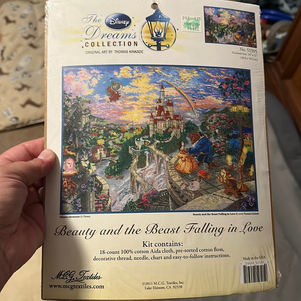 BEAUTY AND THE BEAST CROSSTICH KIT NEW
